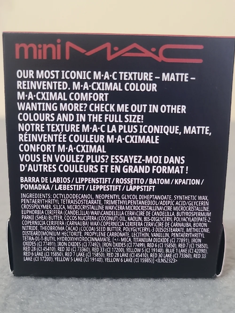 MAC Macximal Matte Lipstick (602 Chili) 0.05oz/1.7g Mini NEW‎ IN BOX